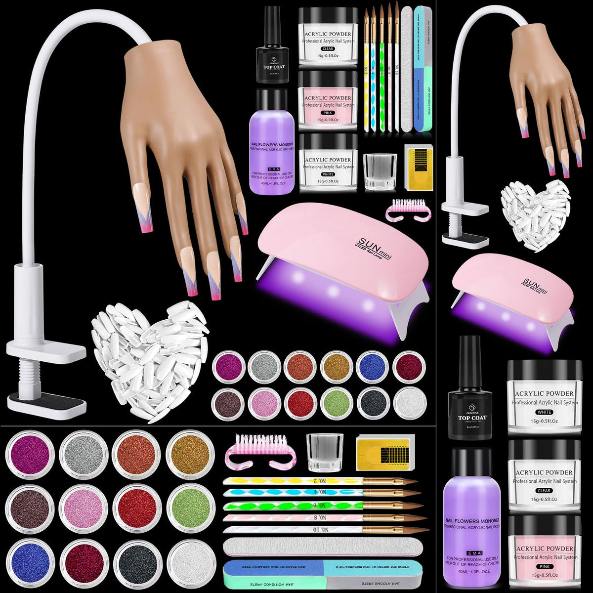 Mains-silicone Wilfniee pratique pour extensions d’ongles, sensation réaliste et sûre.