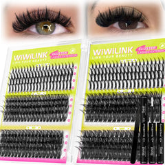 WiWiLINK clusters 60D con D-curva para un look natural y cómodo.
