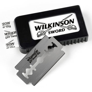 Hojas Wilkinson Sword de doble filo, afilado prolongado para un afeitado cómodo.