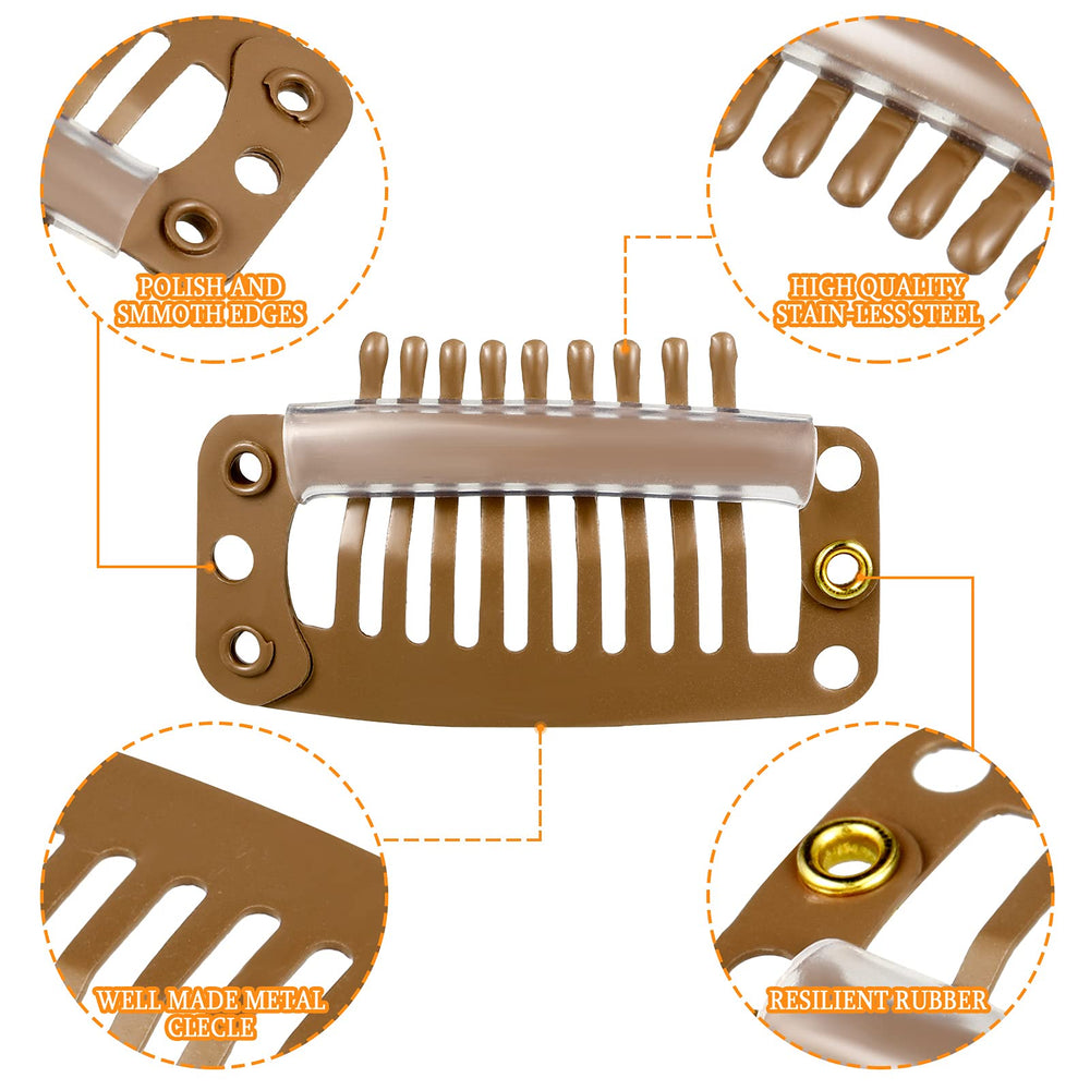 Accesorio diario WILLBOND para peinados con clips de 9 dientes.