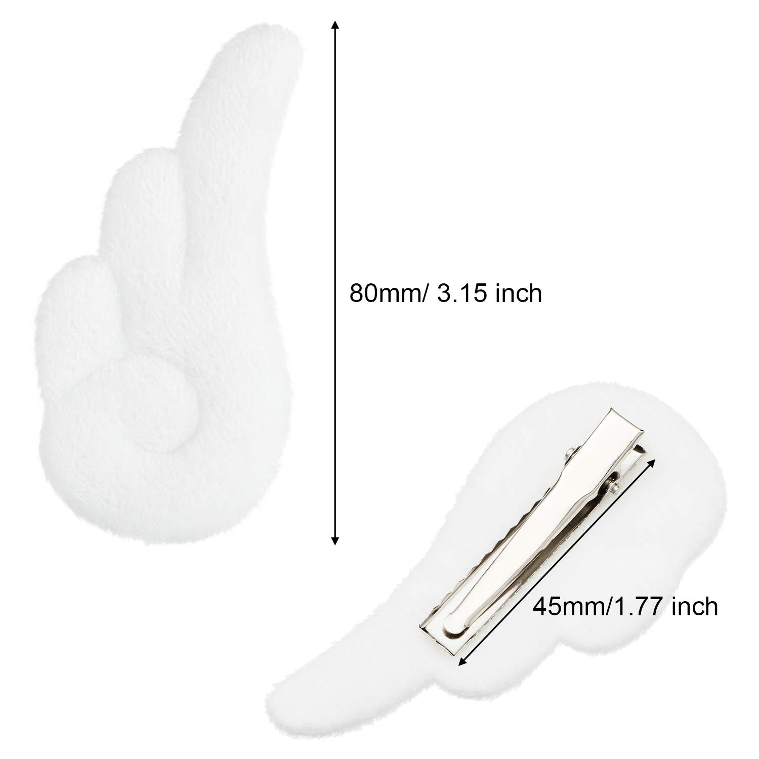 Willbond clip de ala de ángel para conjunto navideño, accesorio festivo