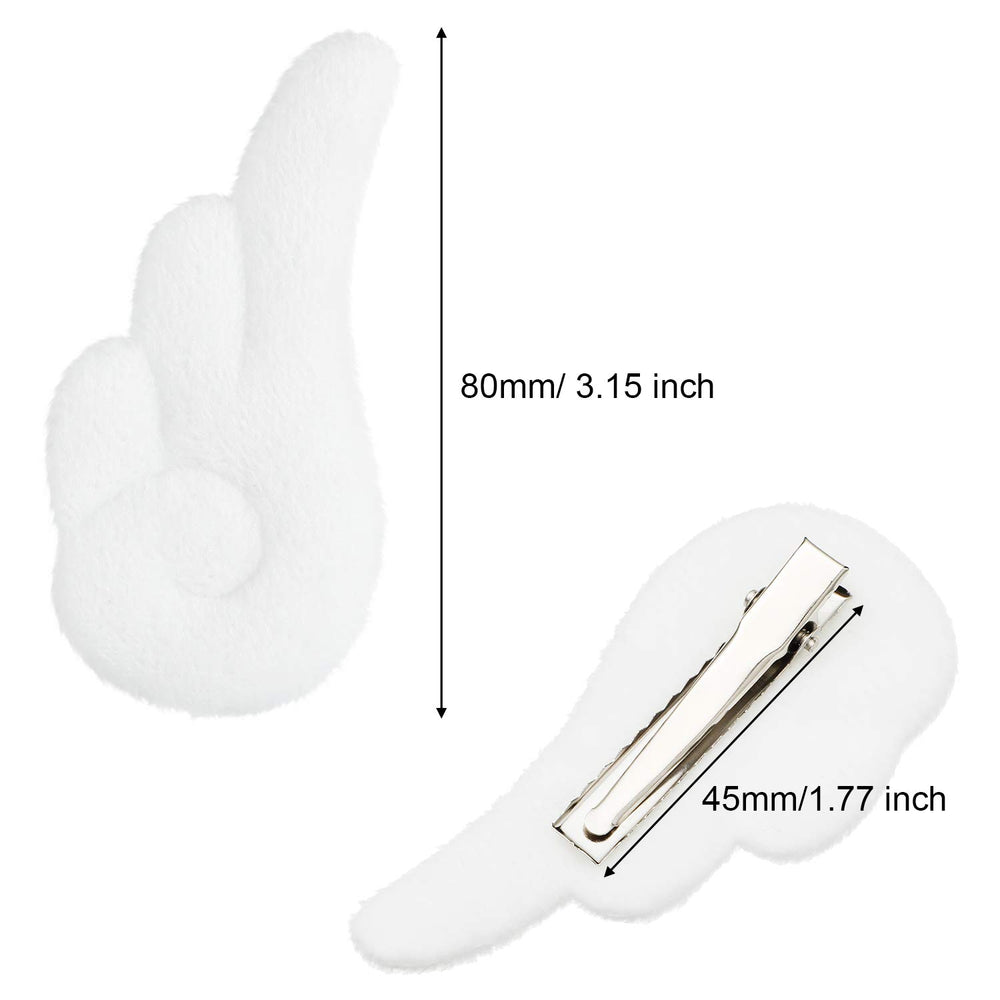 Willbond clip de ala de ángel para conjunto navideño, accesorio festivo
