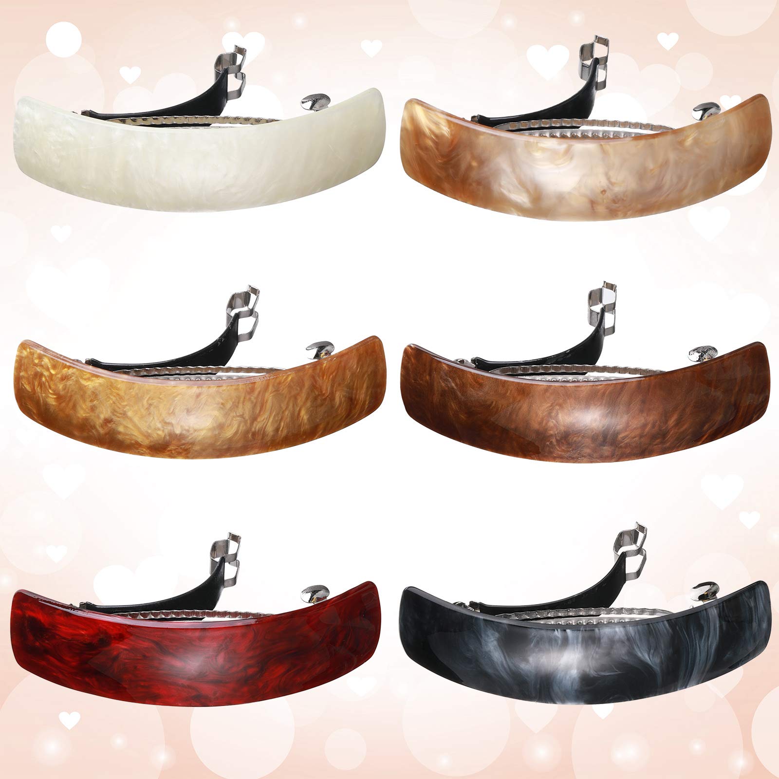 Barrettes WILLBOND de aleación acrílica para uso diario duradero.