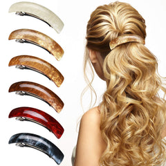 Barrettes WILLBOND grandes en seis colores para peinados versátiles.