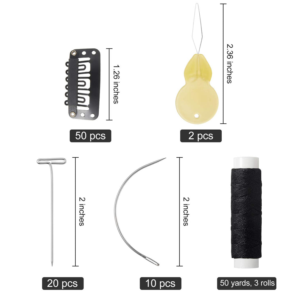 Willbond broches en forma de U para pelucas, 50 piezas y fijación suave