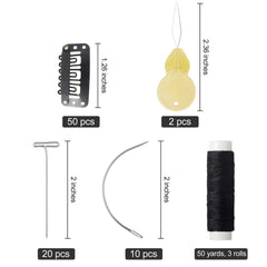 Willbond broches en forma de U para pelucas, 50 piezas y fijación suave