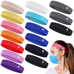 WILLBOND diadema con botones elástica para sujetar el cabello con comodidad.