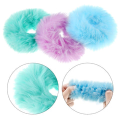 Willbond gomas pelo pompones detalle peludo: añade textura suave a coletas y moños
