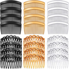 Pinza lateral WILLBOND de 11 dientes en negro, ideal para fijar peinados diarios con estilo.