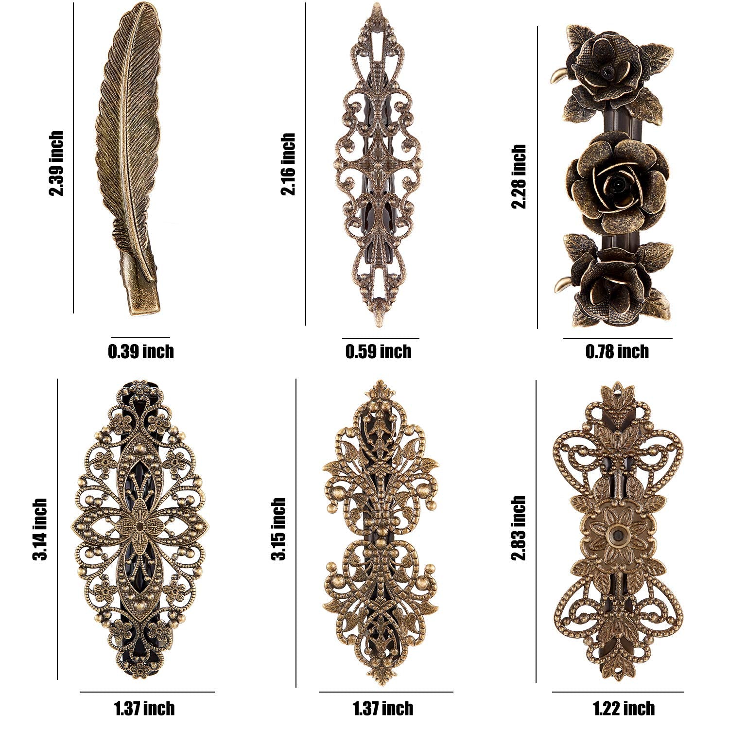 Pinzas Willbond con diseño francés elegante para estilo clásico