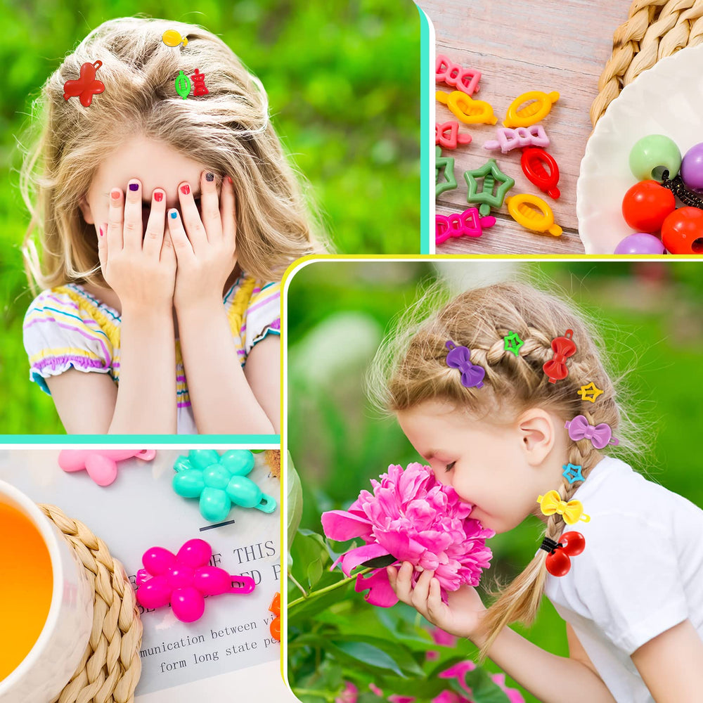 Pinzas WILLBOND para cabello con flores, diseño alegre para peinados diarios.