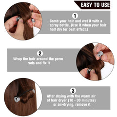 Rulos WILLBOND para pelo corto, material plástico duradero, ideal para uso repetido