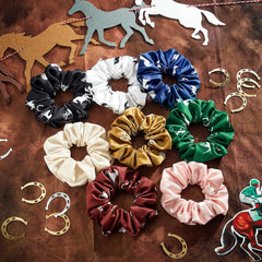Diseño de caballo en scrunchies Willbond para estilos temáticos