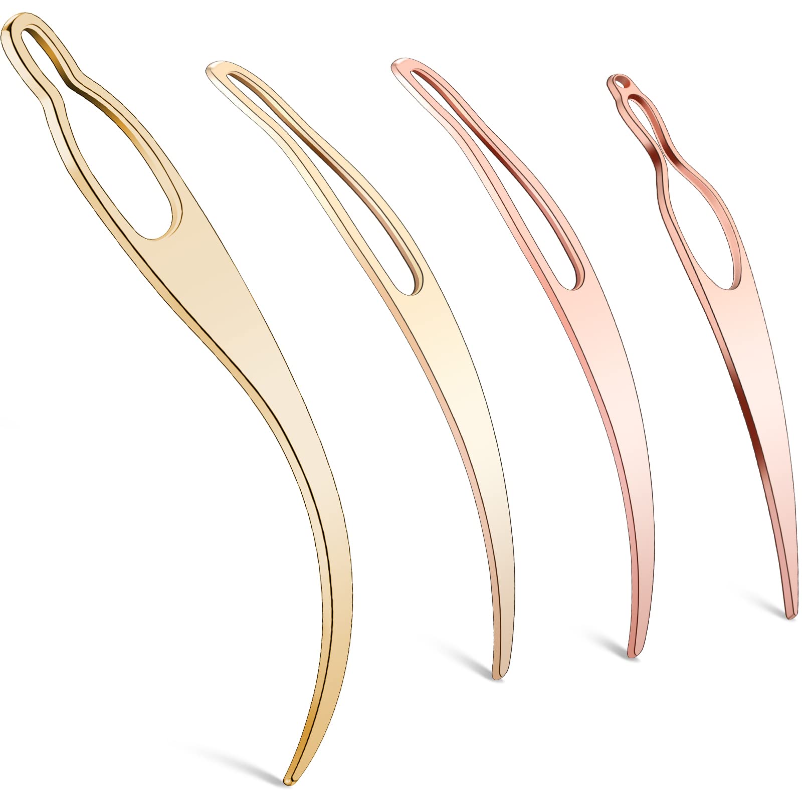 Conjunto WILLBOND Sisterlock en oro rosado, diseño suave para reducir tirones al peinar.