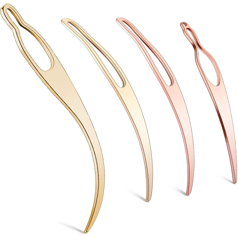 Conjunto WILLBOND Sisterlock en oro rosado, diseño suave para reducir tirones al peinar.