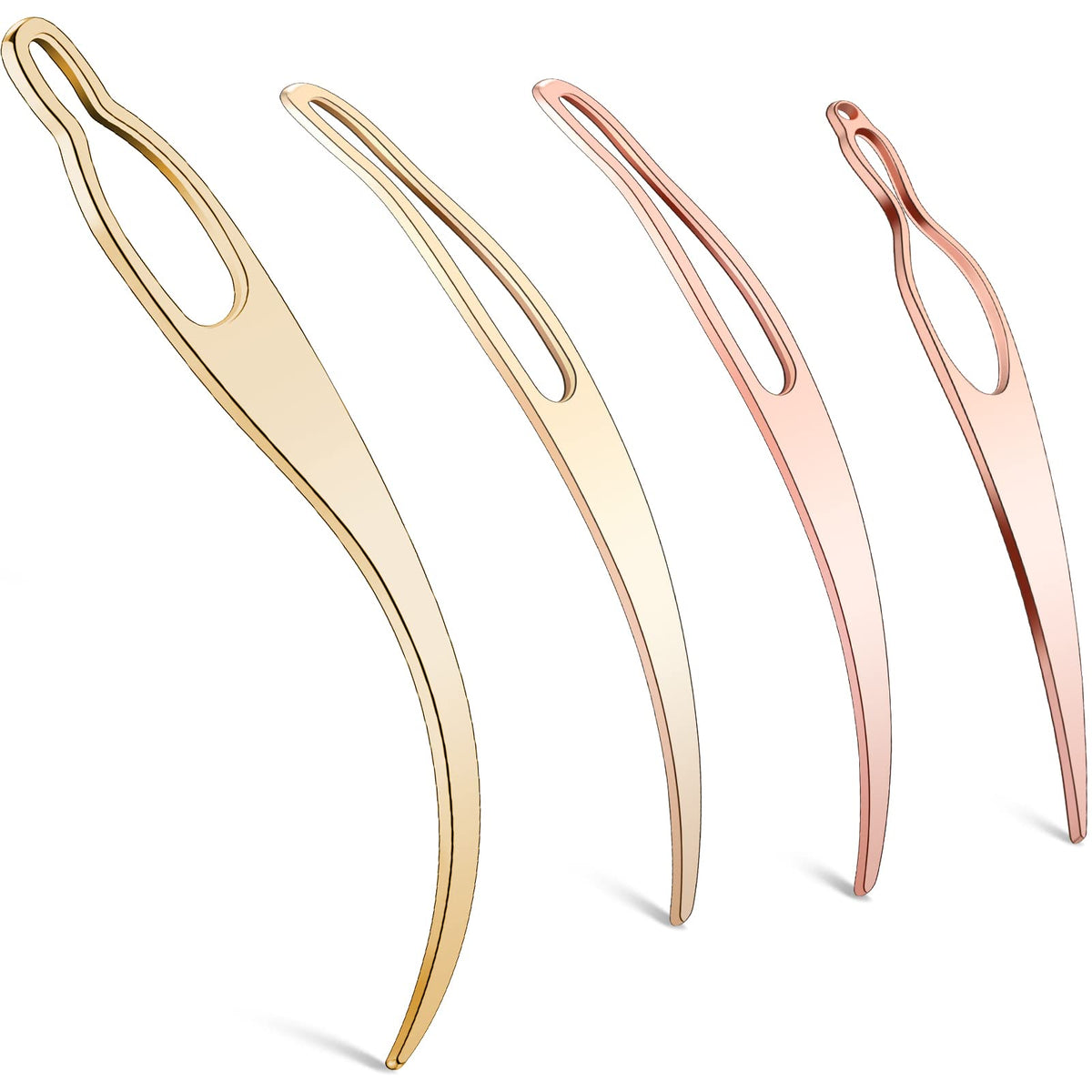 Conjunto WILLBOND Sisterlock en oro rosado, diseño suave para reducir tirones al peinar.