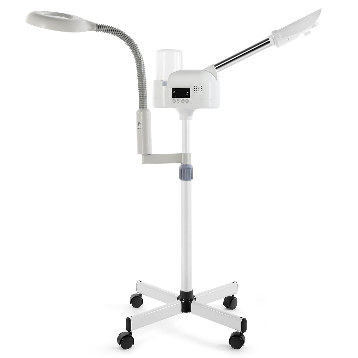 WINEDYOUNG vaporizador facial 2 en 1, enfoque frontal para abrir poros y limpiar piel.
