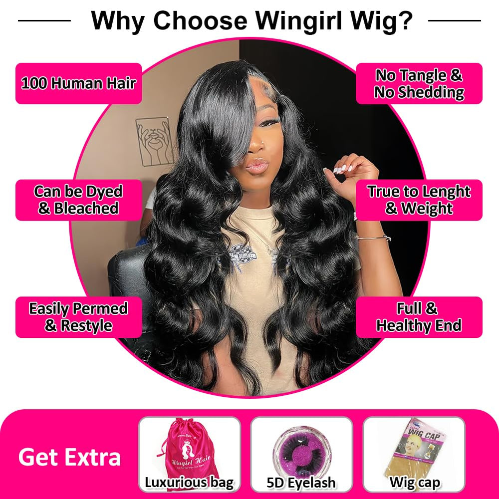 Wingirl incluye dos gorras y pestañas 5D para completar el look.