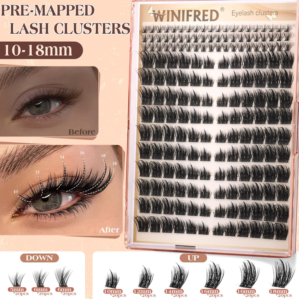 Winifred lightweight lash extensions provide all-day comfort