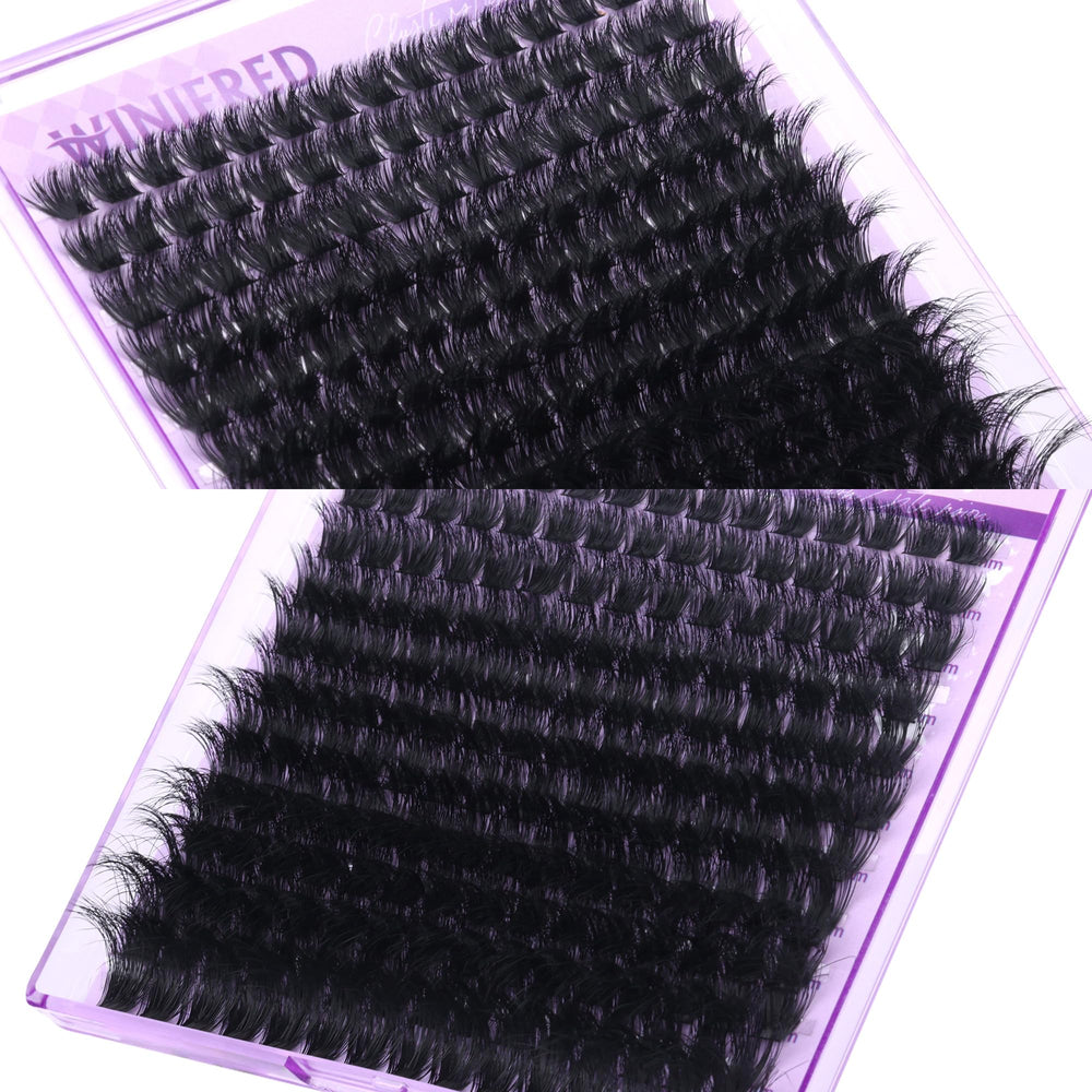 Las pestañas 100D de Winifred de 8 a 18 mm ofrecen longitud personalizada.