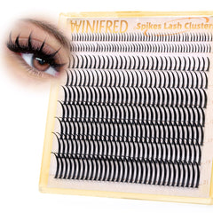 Pestañas espiga manga superiores de Winifred para un look más abierto.