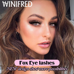 Winifred pestañas fox-eye alargadas para un perfil elegante
