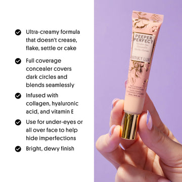 Textura cremosa de Winky Lux Peeper Perfect se desliza sin esfuerzo.
