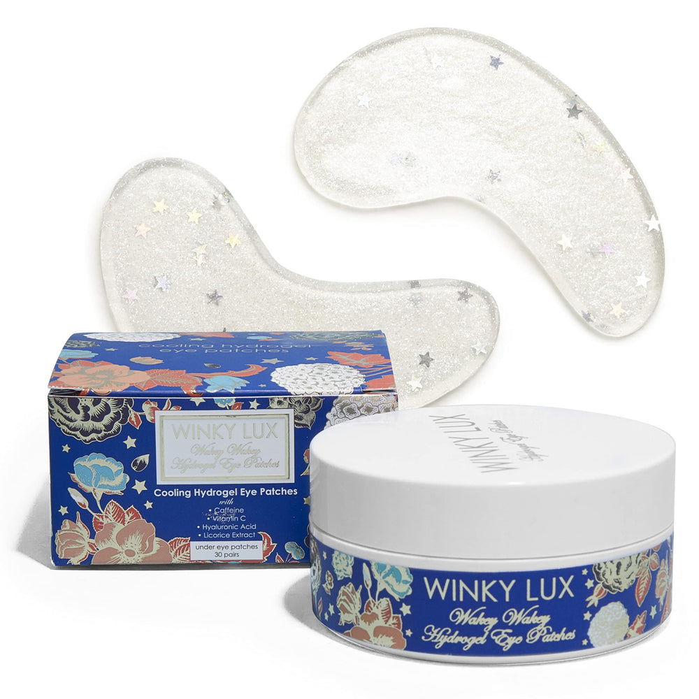 Parches hidrogeles Wakey Wakey de Winky Lux para ojos, alivian ojeras