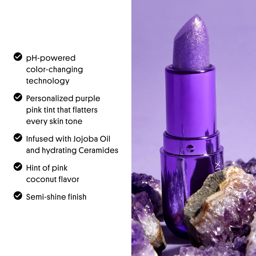Winky Lux Amethyst Glimmer Balm sin sulfatos, fórmula vegana.