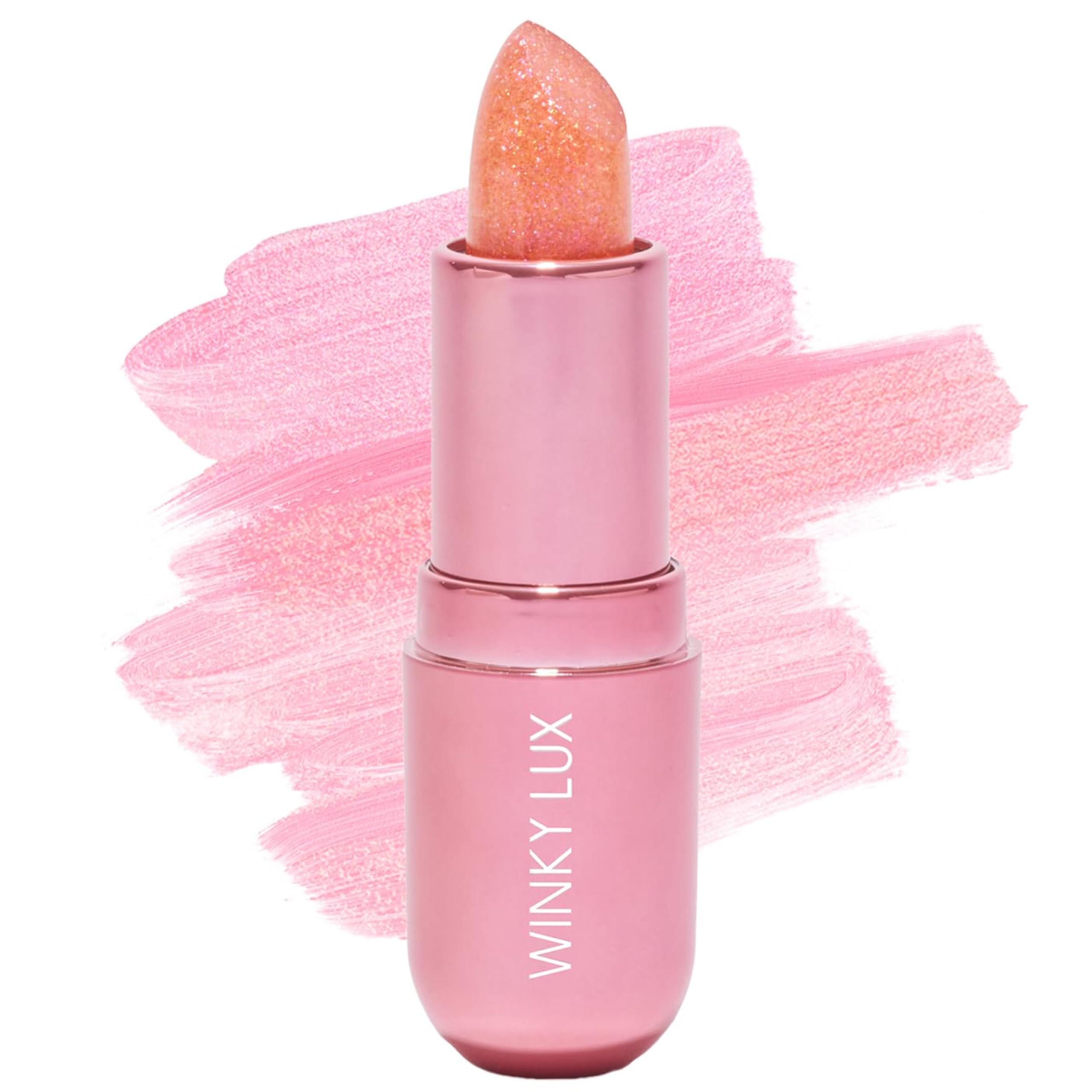 Winky Lux Balsamo Opal Rosado cambia de color con brillo suave