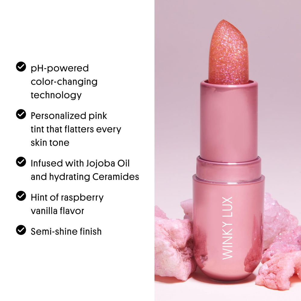 Winky Lux Balsamo Opal Rosado fragancia frambuesa vainilla