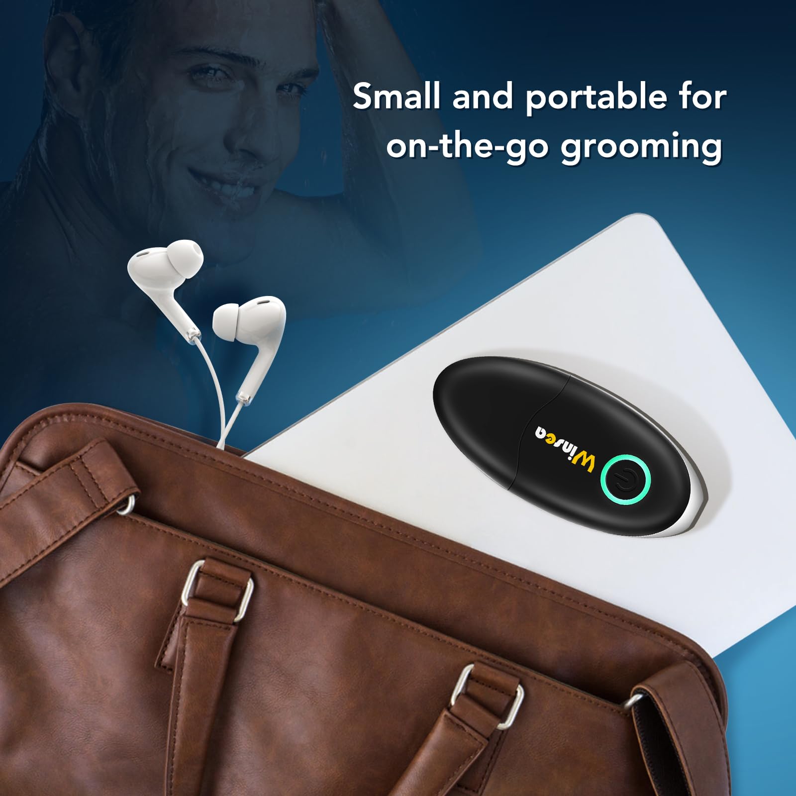 Winsea: operación con un solo botón y protector para seguridad.