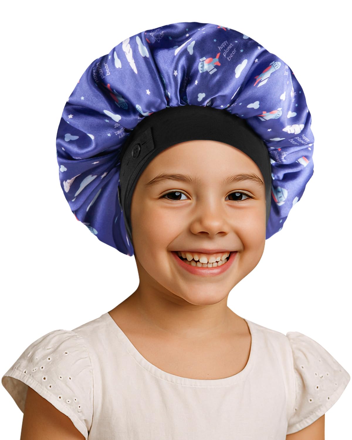 Gorro WINSTECK bonete para niños, seda suave, cómodo para dormir.