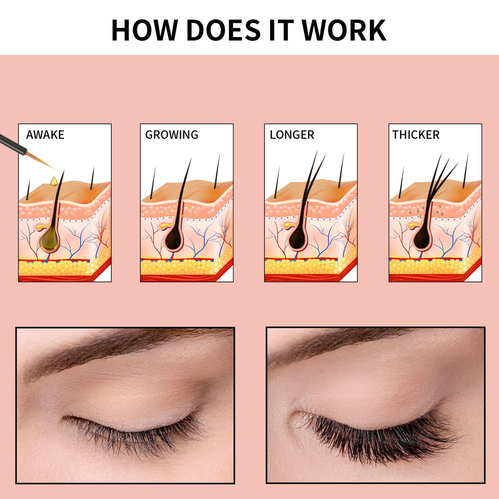 Winxlum serum cejas densidad natural para un marco facial definido.