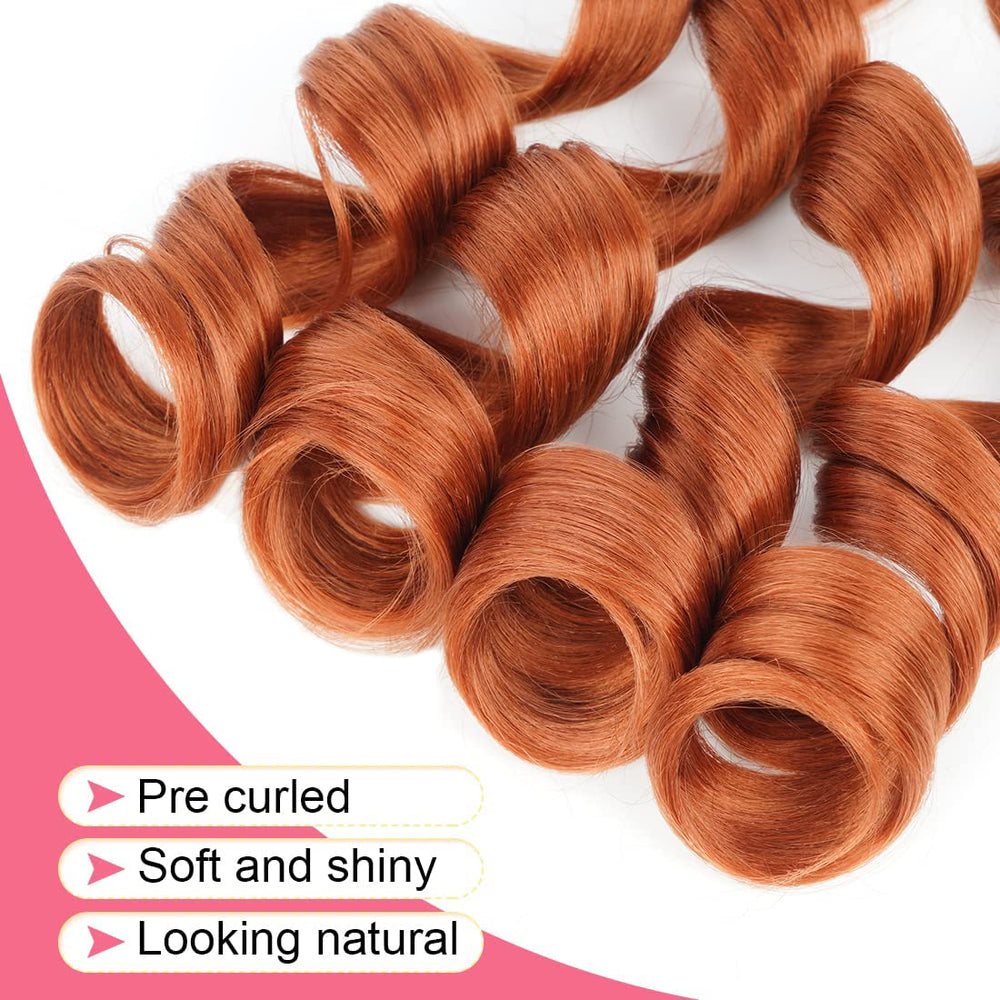 Paquete de 100 g de cabello WIPPORYA en tono jengibre