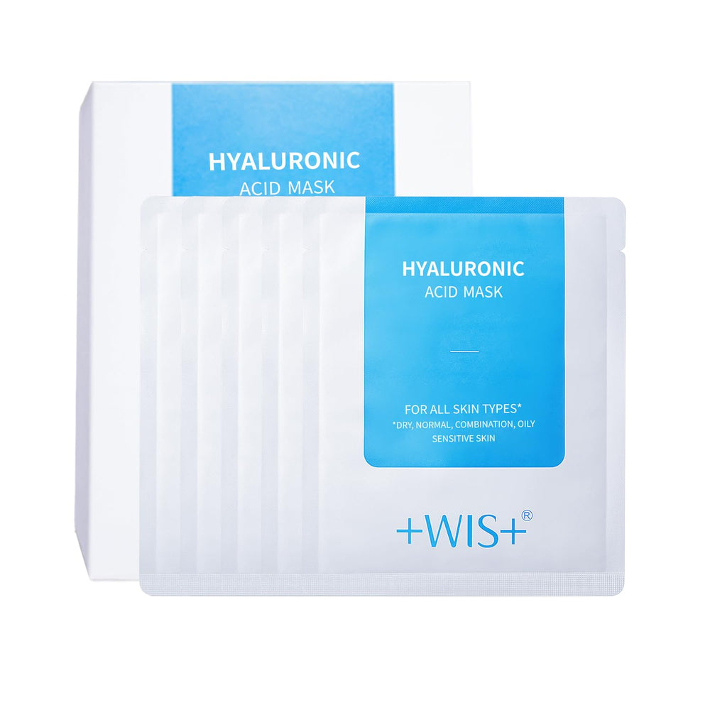 +WIS+ mascarilla facial hialurónico para piel seca, hidratación diaria.