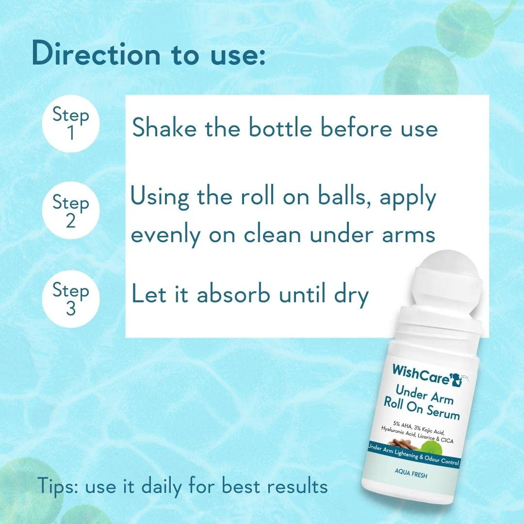 WishCare desodorante axilas, envase de 50 ml para uso practico