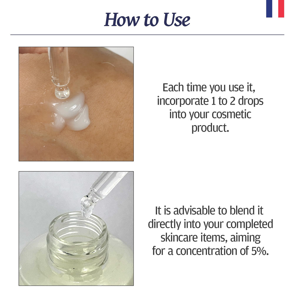 Aplicación suave de Volufiline para piel más tersa tras mezclar.