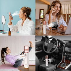 withthesun Nano Facial Mister diseño compacto para llevar en bolso