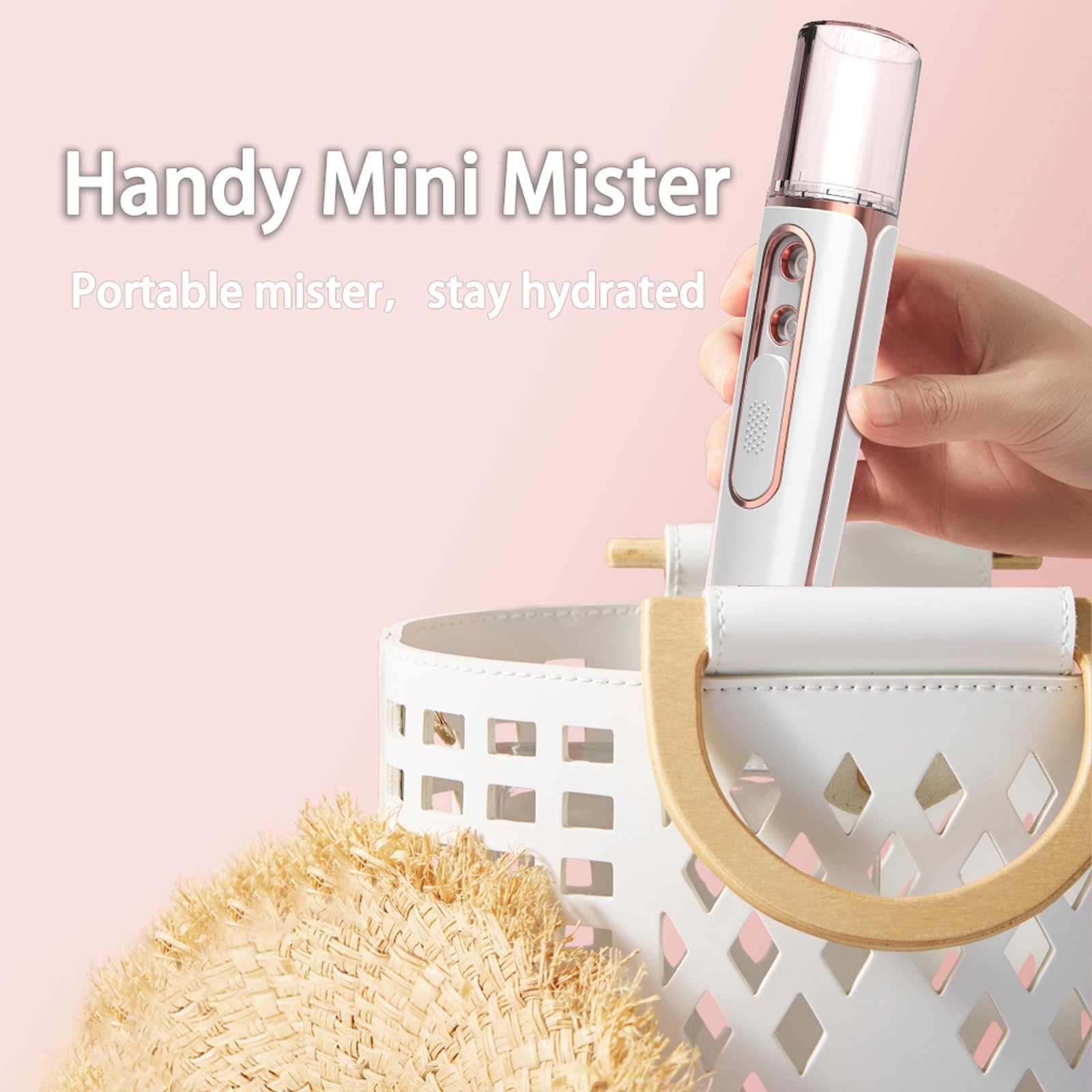 withthesun Nano Facial Mister uso portátil para viajes y trabajo
