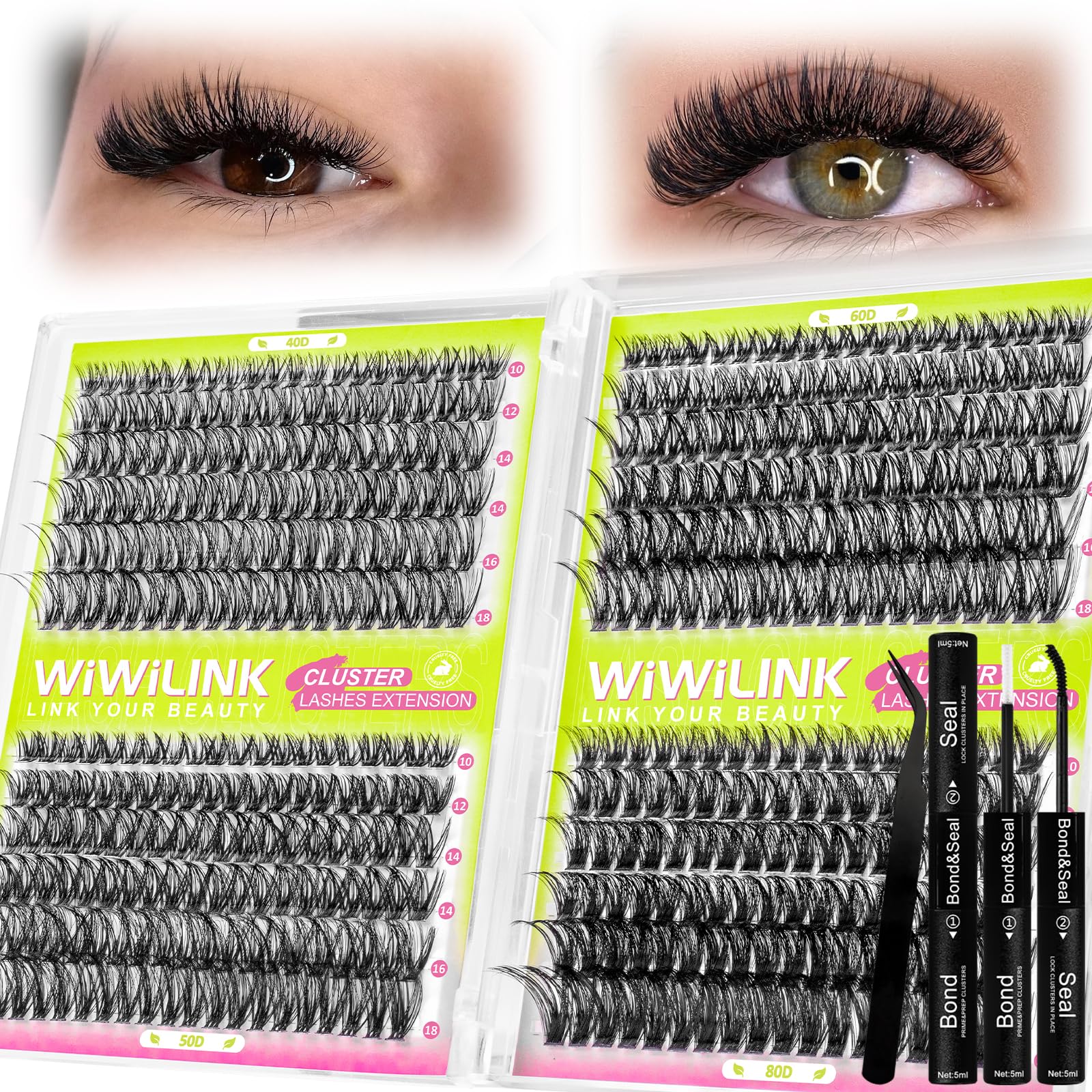 WiWiLINK kit clusters empaquetado, inicio cómodo para extensiones
