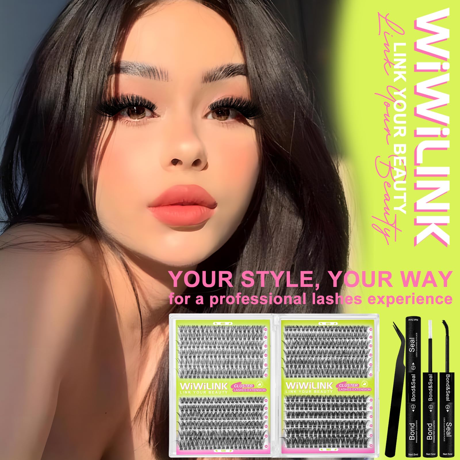 WiWiLINK volumen ajustable con clusters reutilizables para principiantes