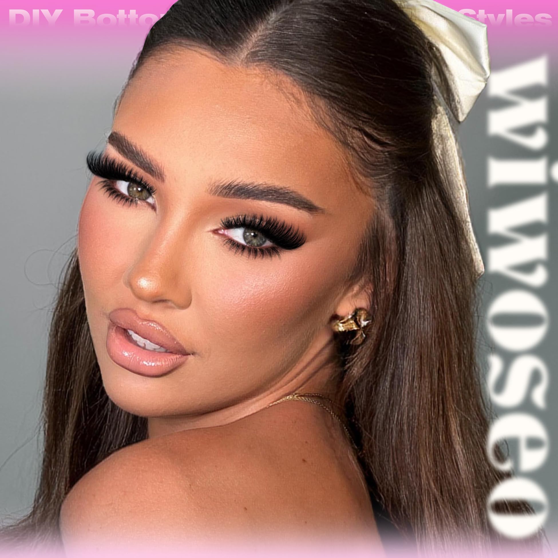 wiwoseo Cilios agrupados para ojos más definidos y realistas.