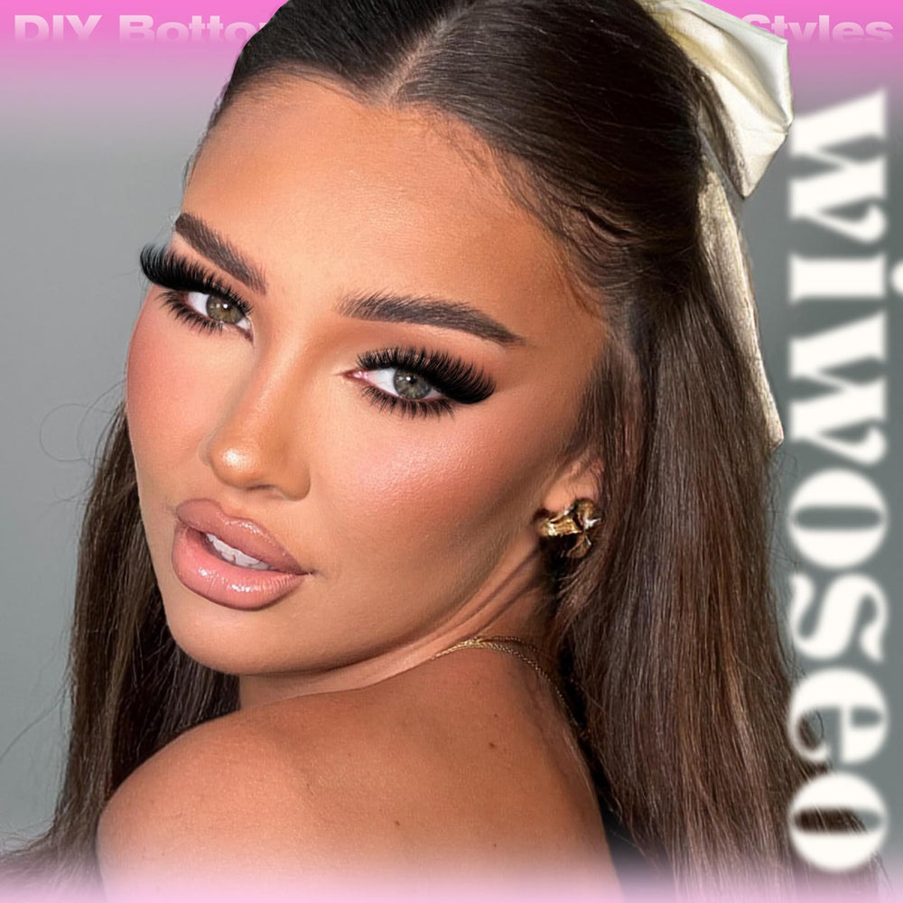 wiwoseo Cilios agrupados para ojos más definidos y realistas.