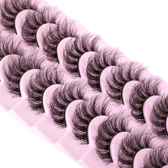 wiwoseo pestañas naturales con efecto 3D para una mirada amplia y natural