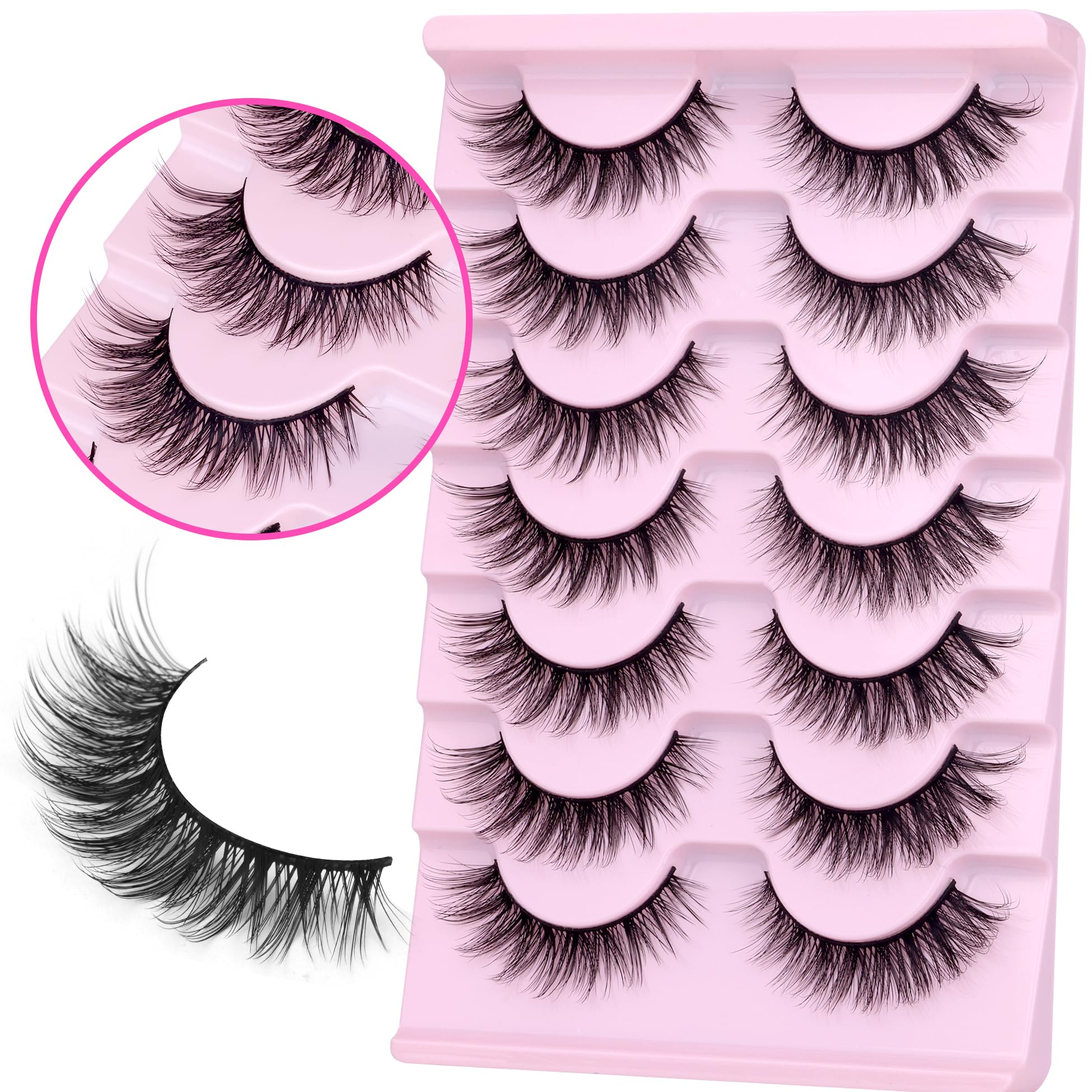 Pestañas wiwoseo para principiantes, fáciles de aplicar y crear un look audaz