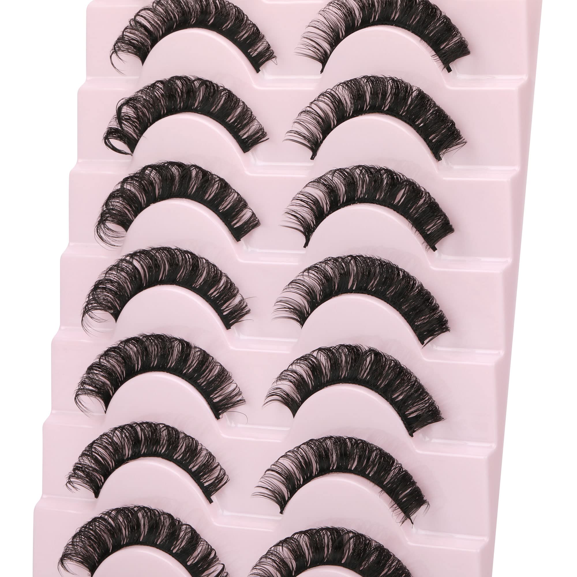 Pestañas wiwoseo con volumen wispy y efecto 3D suave.
