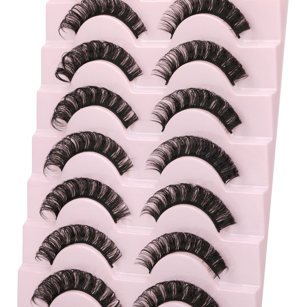 Pestañas wiwoseo con volumen wispy y efecto 3D suave.