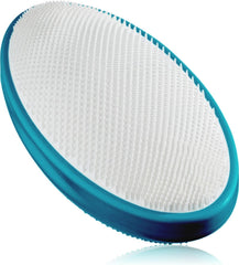Cepillo exfoliante WIZKER con texturas duales para rostro y cuerpo, piel suave.
