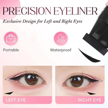 WJSFDLY herramienta tres-en-1 plegable: delineado perfecto en ojo.